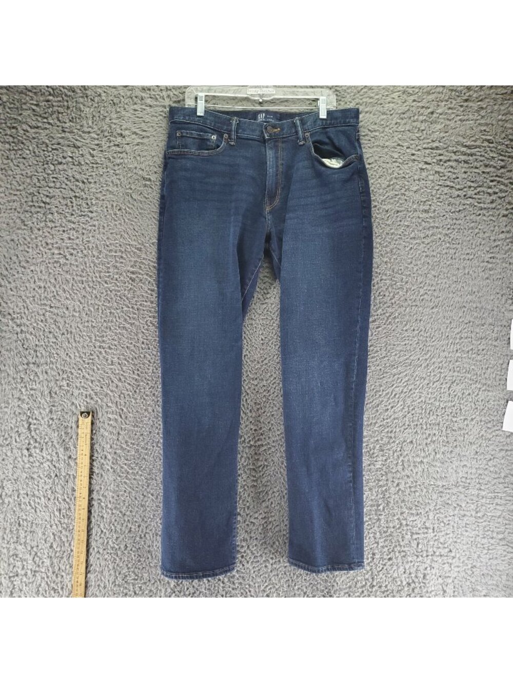 Gap Jeans Mens 34x34 Blue Straight Stretch Denim *Read*